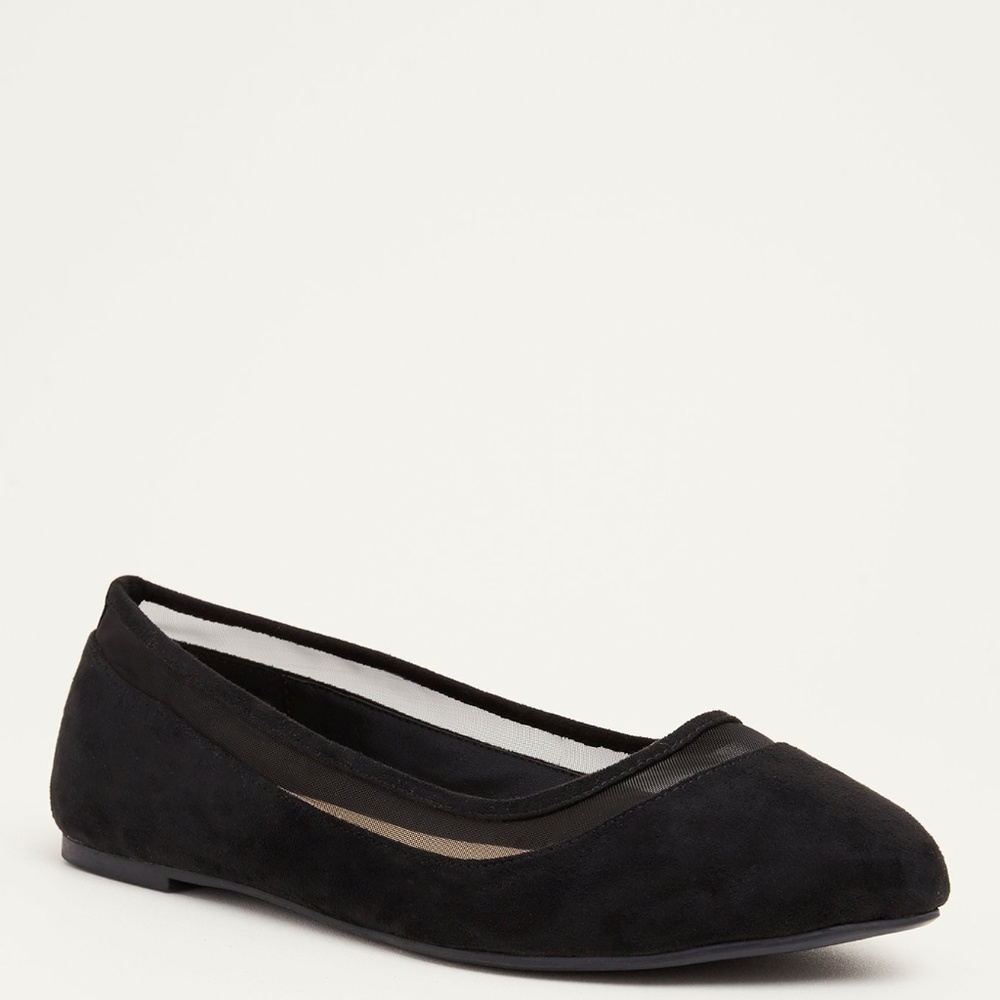 Mesh Top Almond Toe Flats